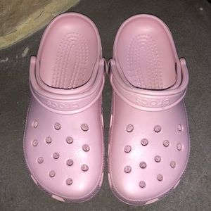 CROCS CLOGS Light Pink Worn Once